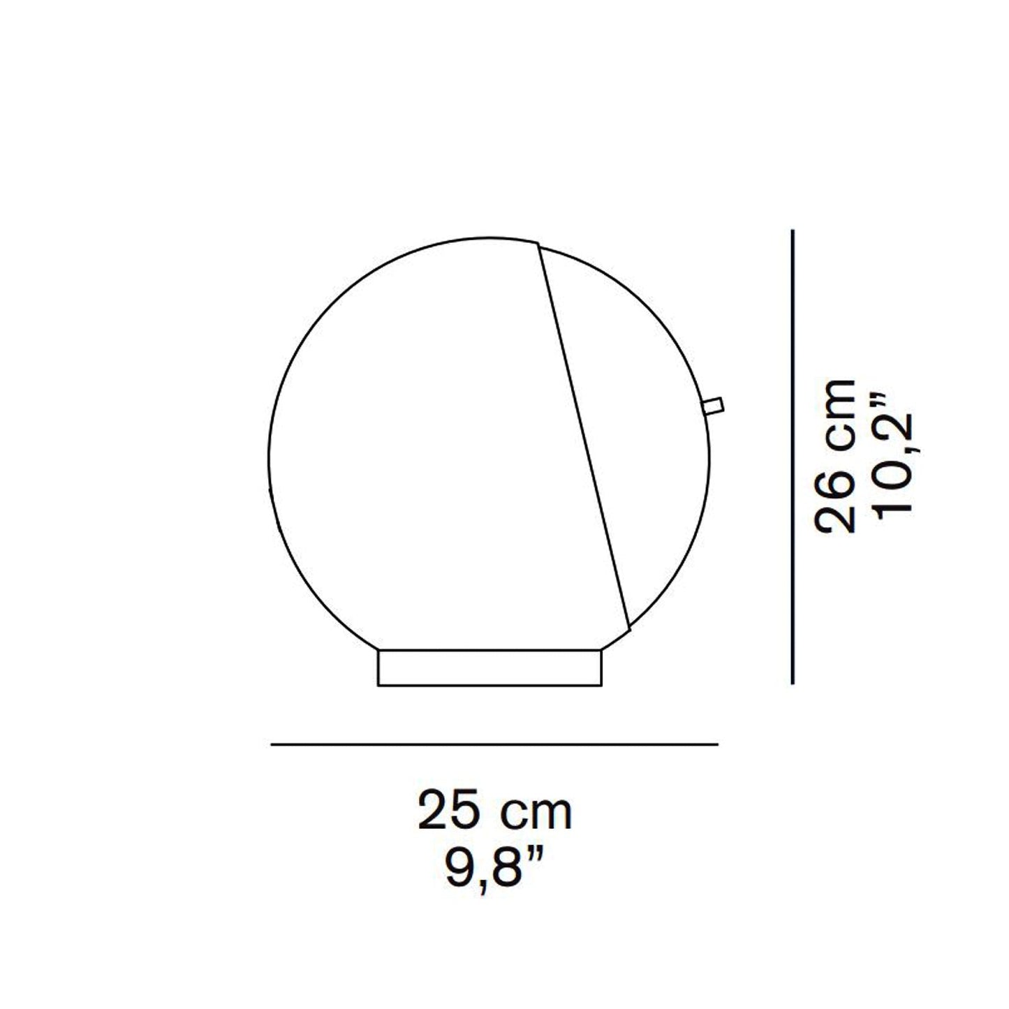 Eva LED Table Lamp - line drawing.