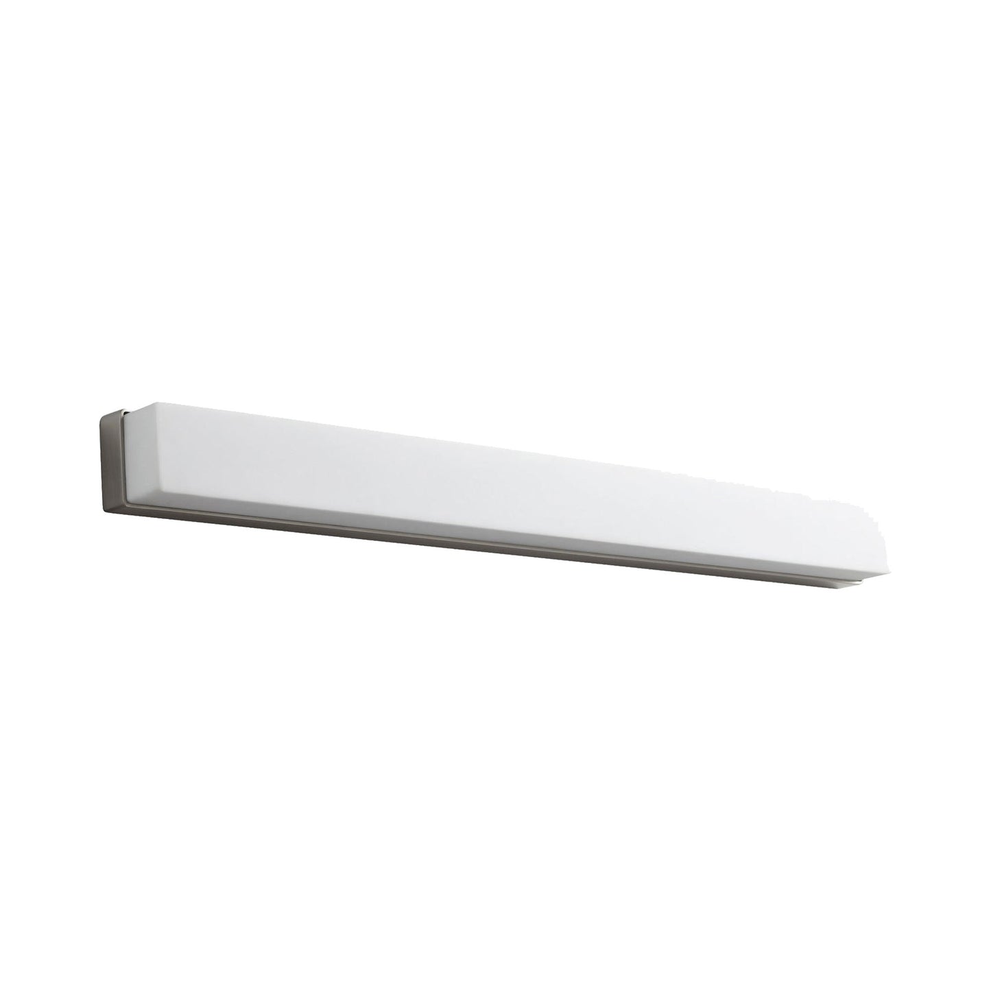 Adagio LED Vanity Bath Light in Satin Nickel.