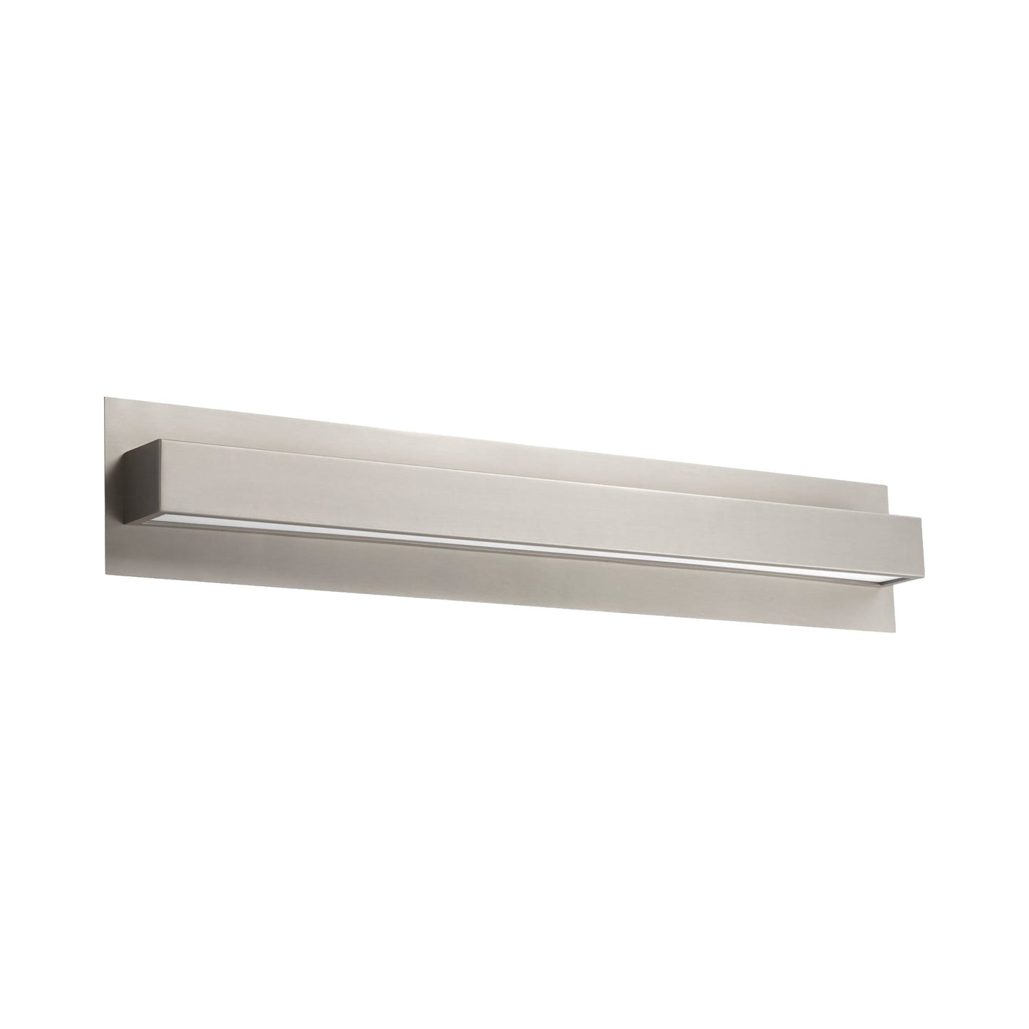 Alcor LED Vanity Wall Light in Satin Nickel (26-Inch).