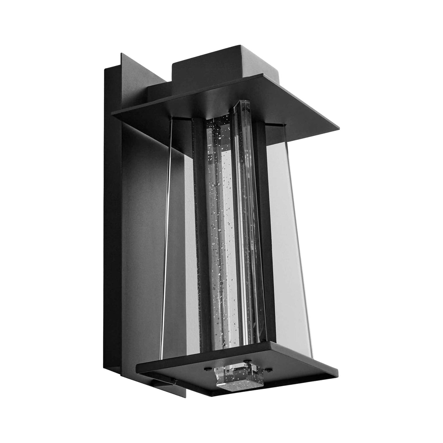 Arte LED Outdoor Wall Light in Black (13.63-Inch).