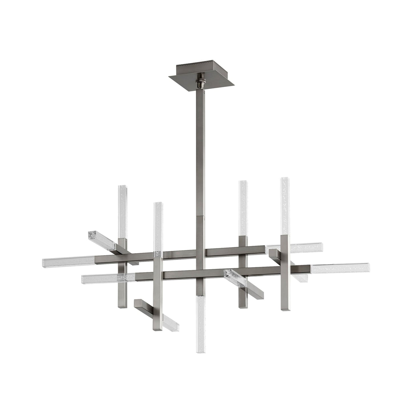 Atlantis LED Chandelier in Satin Nickel (13-Light).