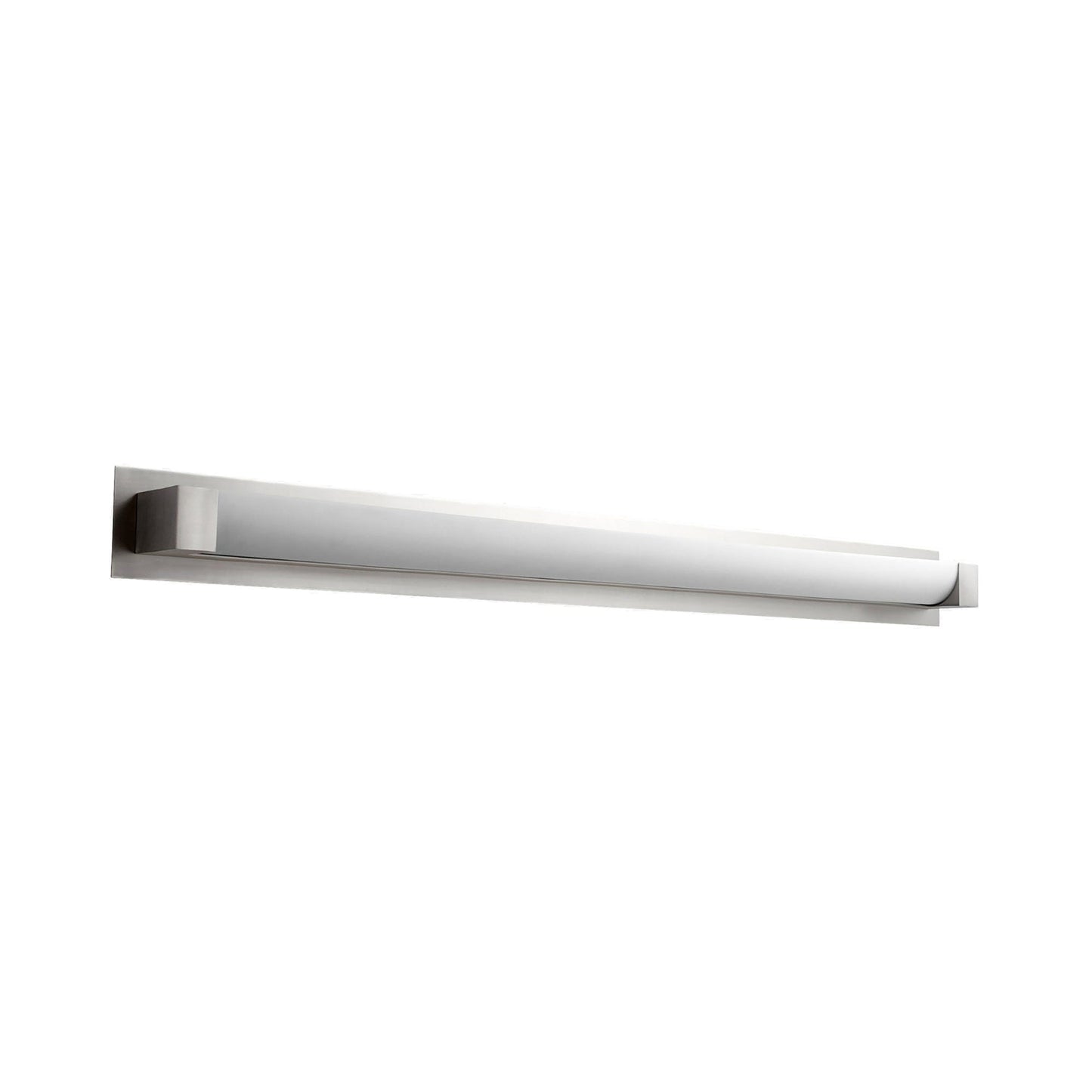 Balance LED Vanity Wall Light in Satin Nickel (48.5-Inch).