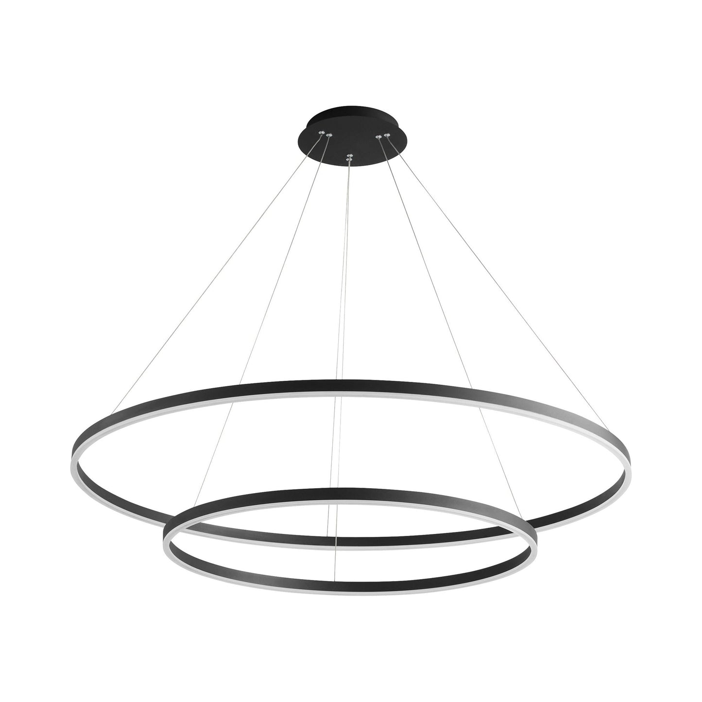 Circulo LED Pendant Light in Black (48-Inch).