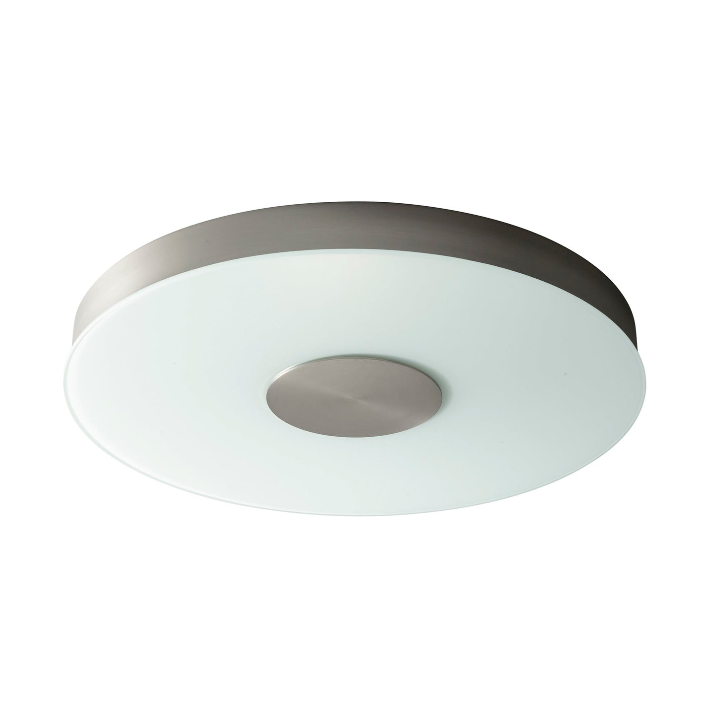 Dione LED Flush Mount Ceiling Light in Satin Nickel (Large).