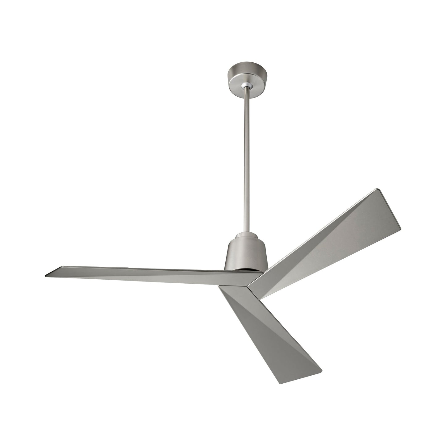 Dynamo Ceiling Fan in Satin Nickel.