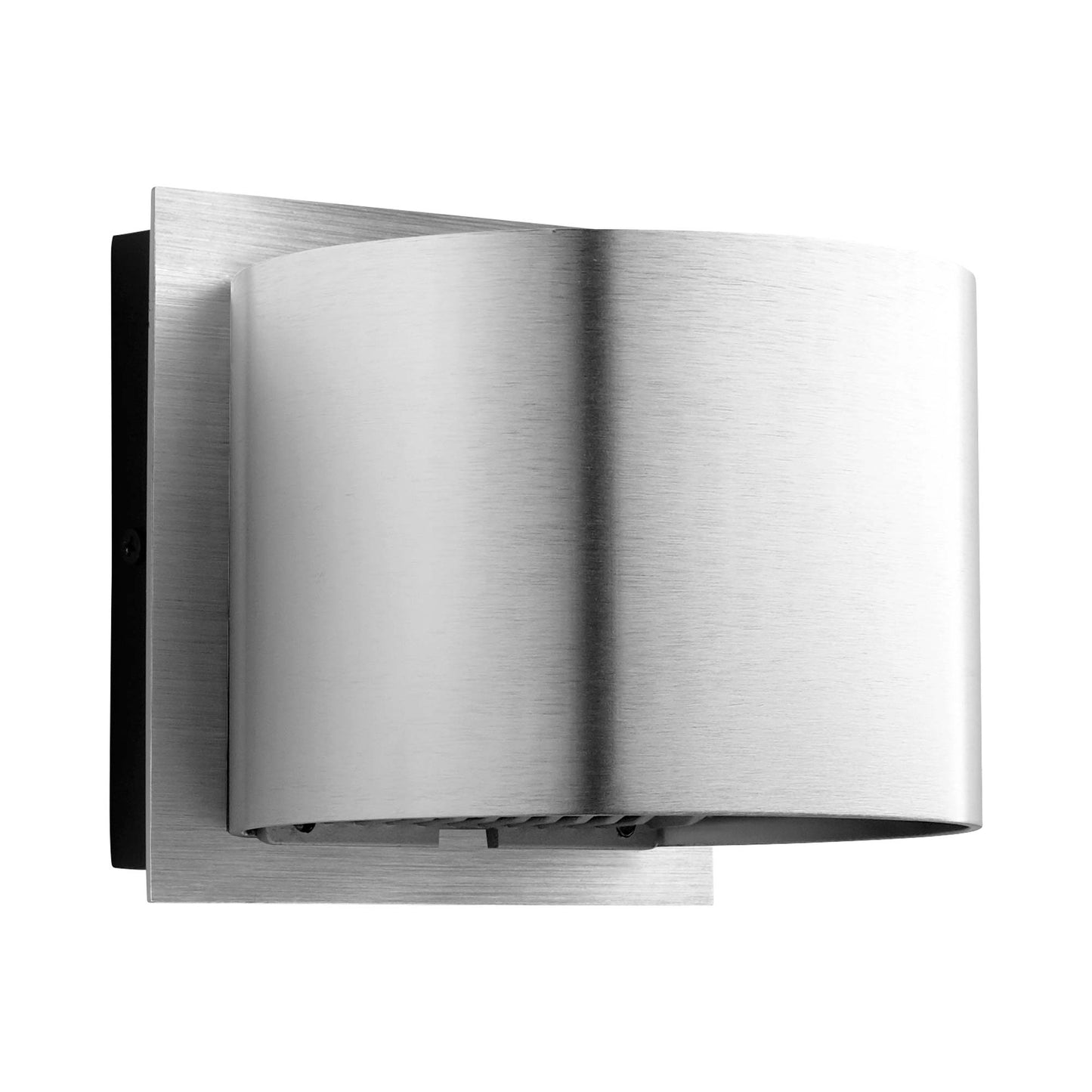 Kaldor Outdoor LED Wall Light in Brushed Aluminum.