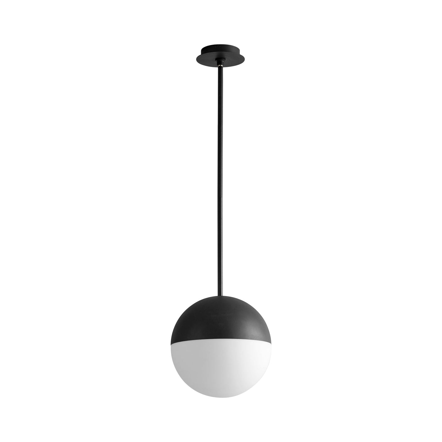 Mondo LED Pendant Light in Black (12-Inch).