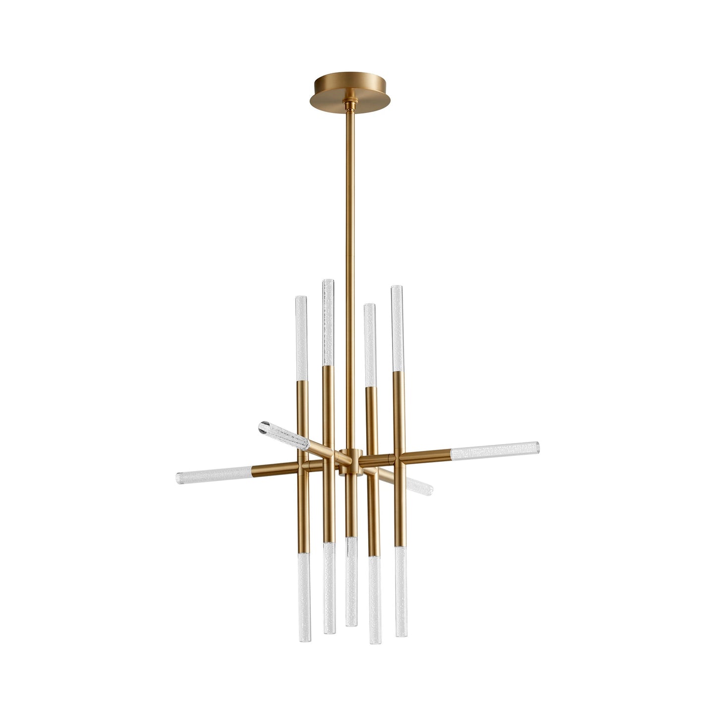 Moxy LED Pendant Light in Aged Brass (32-Inch).