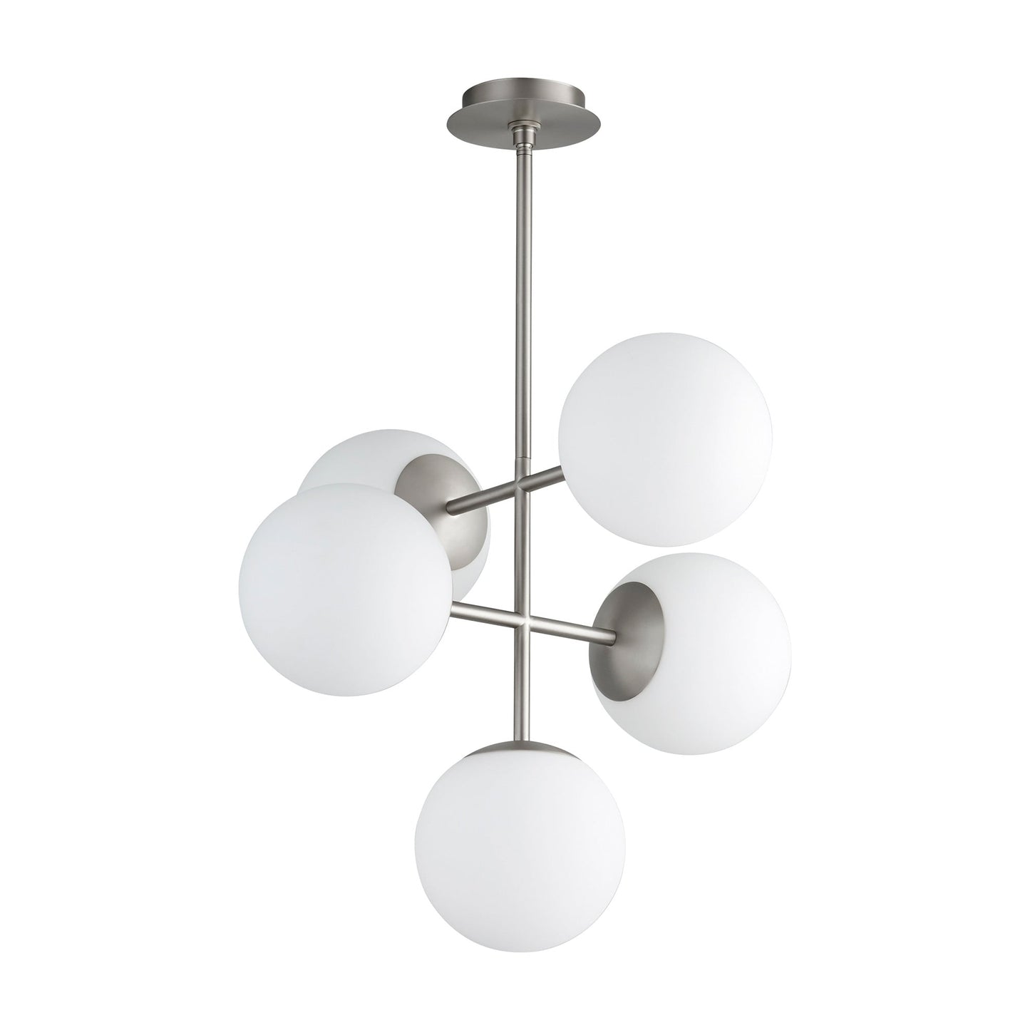 Nebula LED Pendant Light in Satin Nickel (Large).