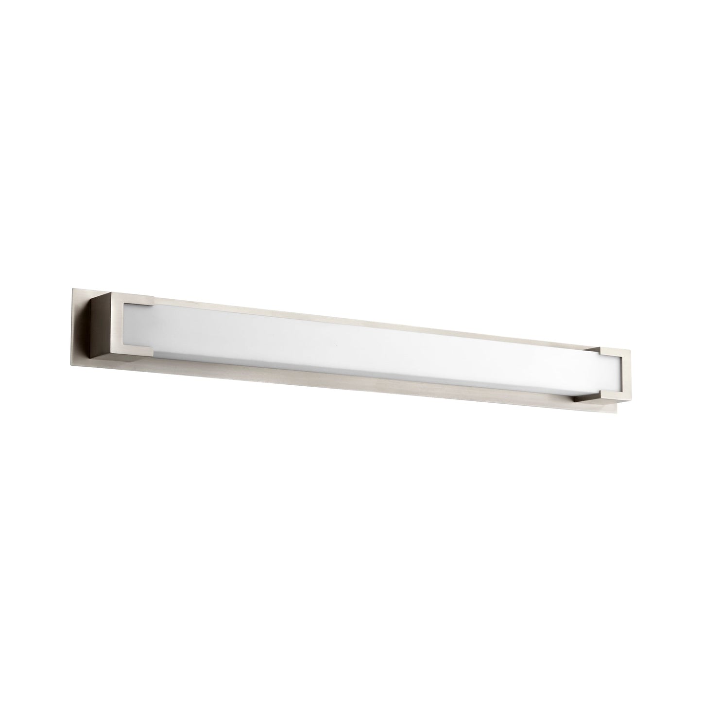 Orion LED Vanity Wall Light in Satin Nickel.