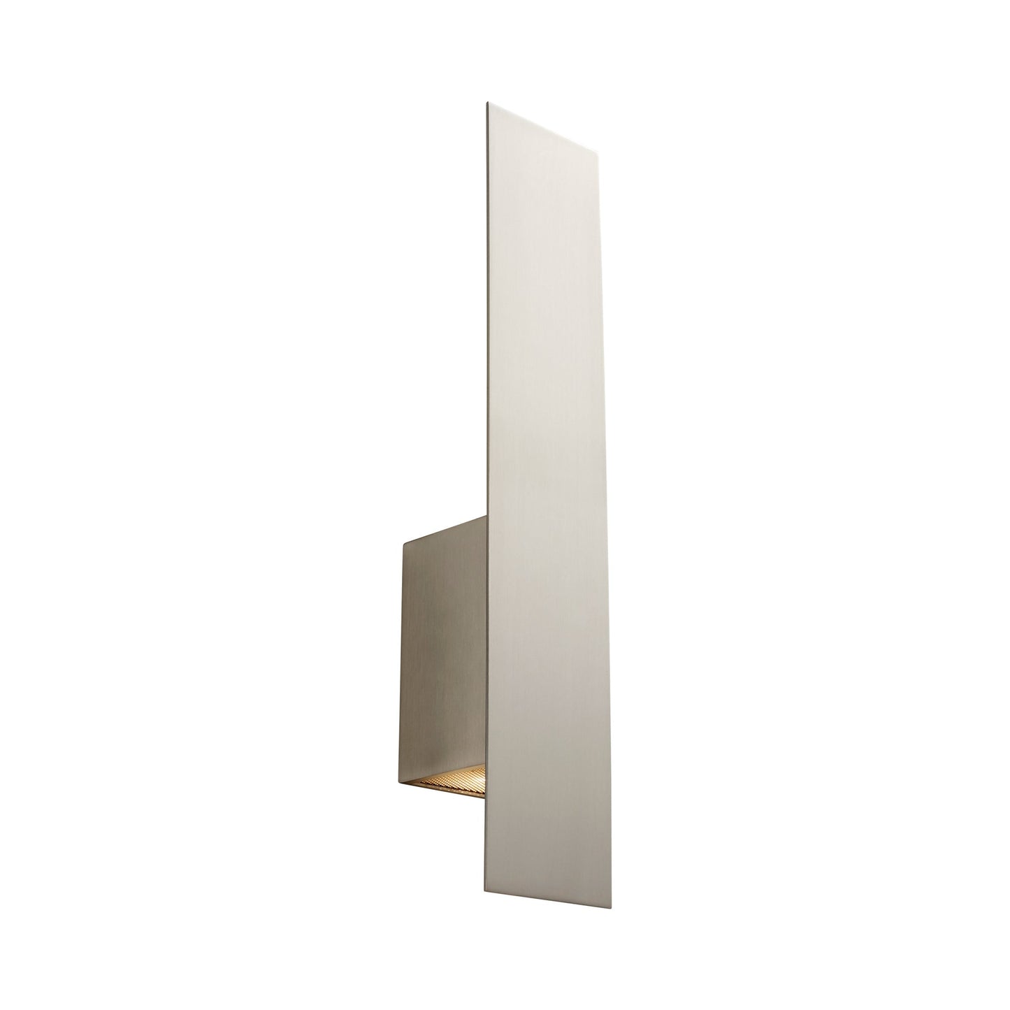 Reflex LED Wall Light in Satin Nickel.
