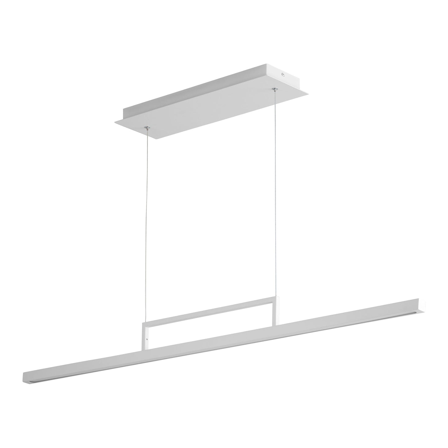 Stylus LED Linear Pendant Light in White (47.5-Inch).