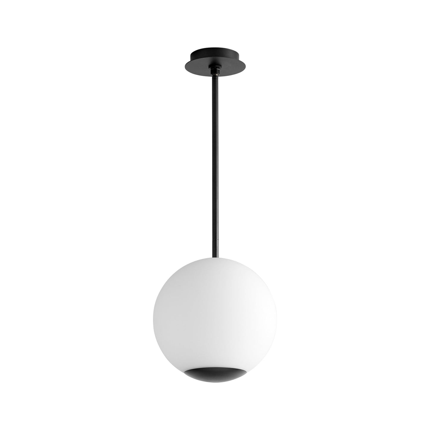 Terra Opal LED Pendant Light in Black (12-Inch).