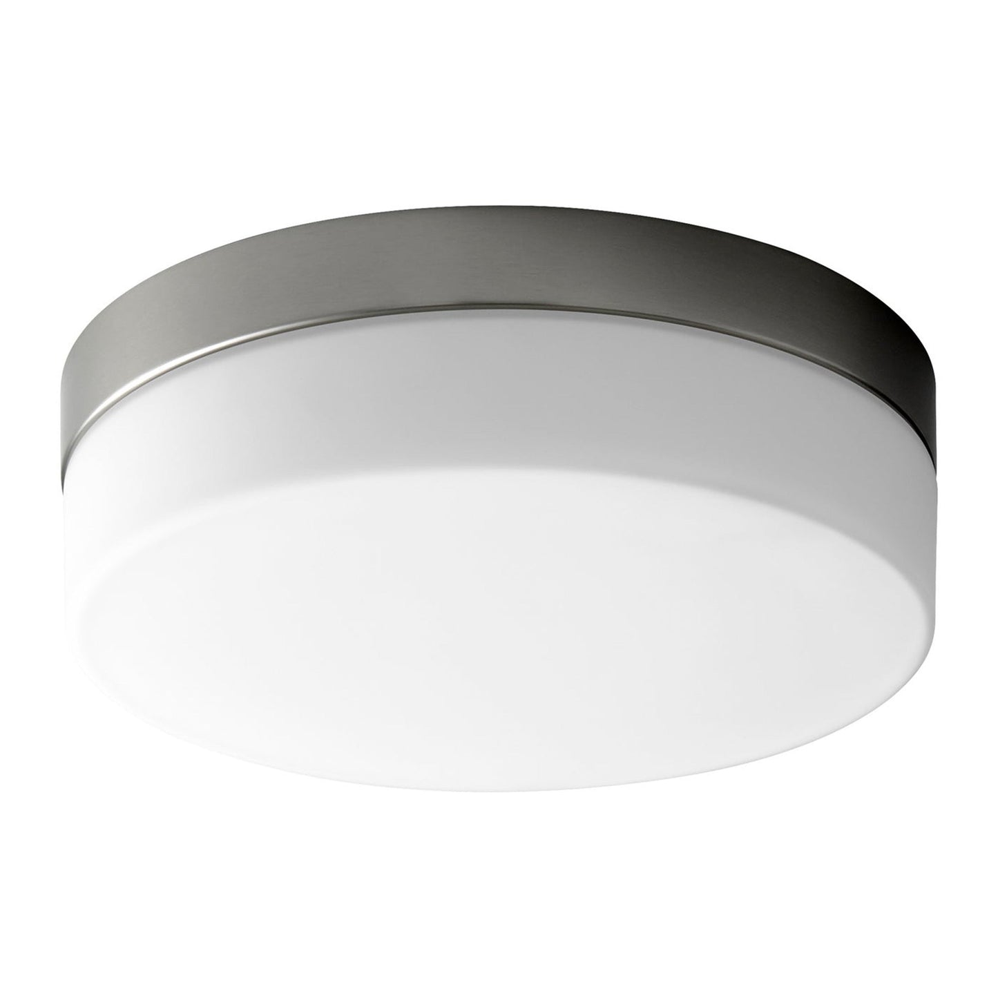 Zuri LED Flush Mount Ceiling Light in Satin Nickel (11-Inch).
