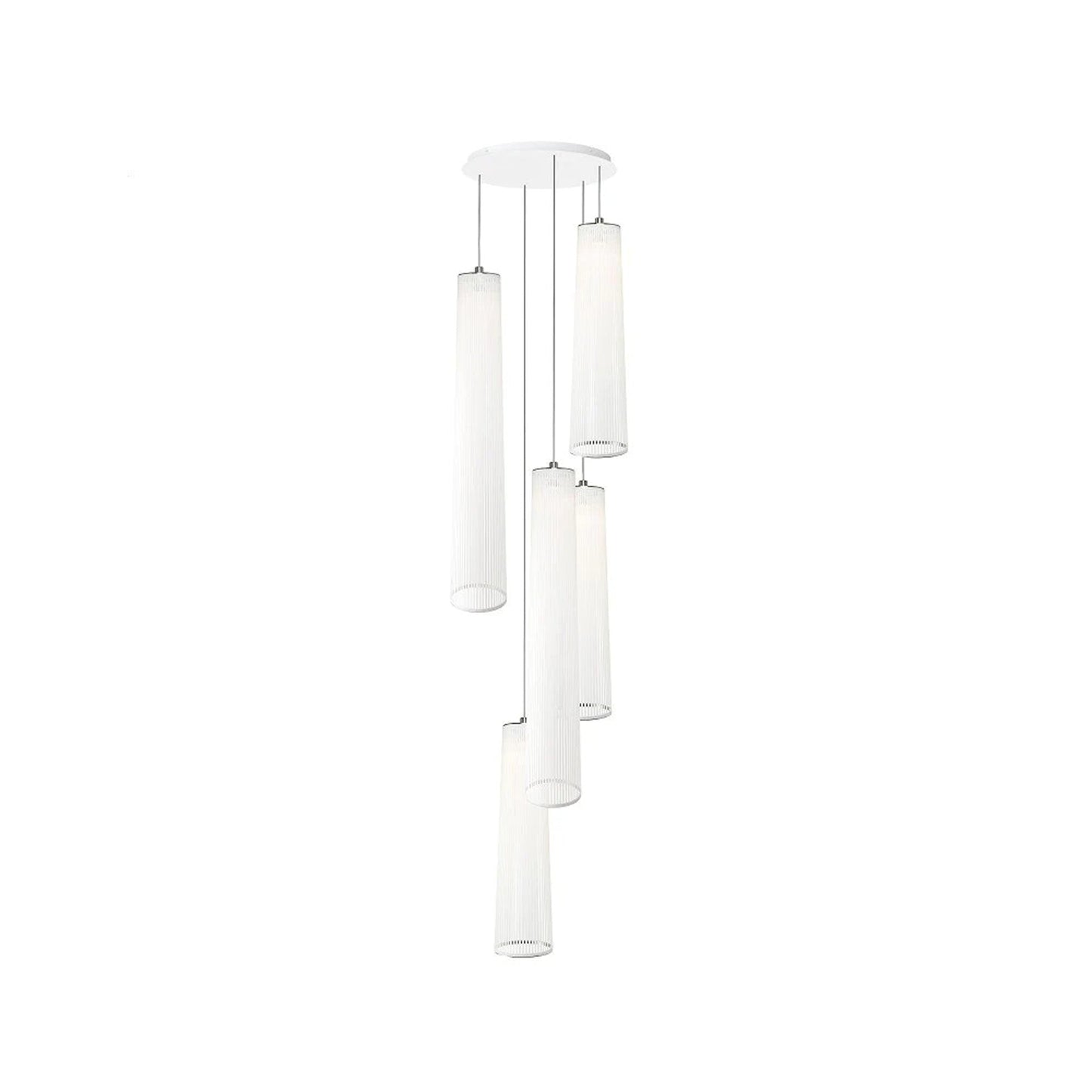 Solis Chandelier in White (48-Inch/72-Inch).