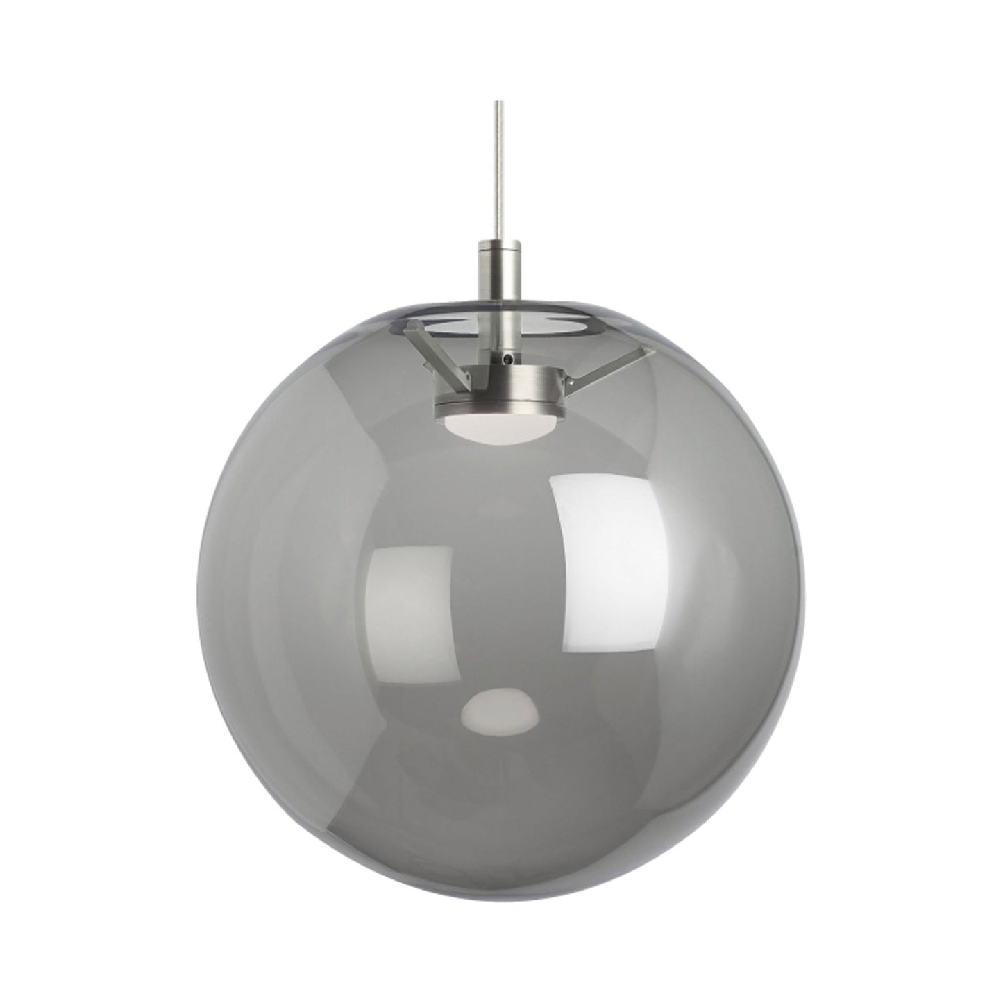 Palona Pendant Light in Satin Nickel/Smoke (LED).