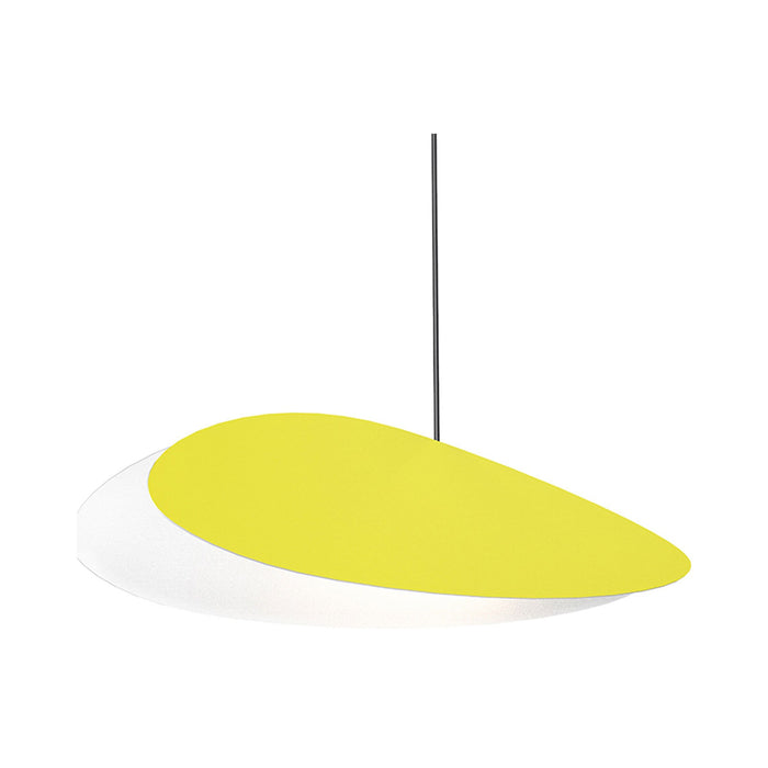 Papillons™ LED Pendant Light in Satin Yellow (4.5-Inch).