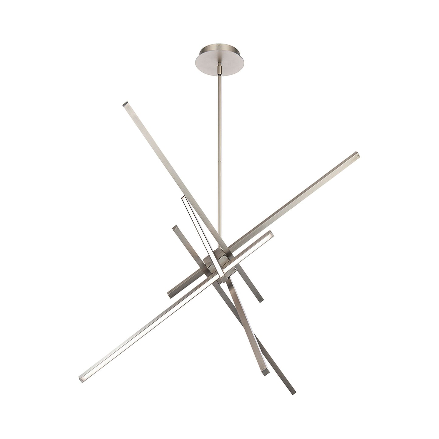 Parallax LED Pendant Light in Brushed Nickel (Large).