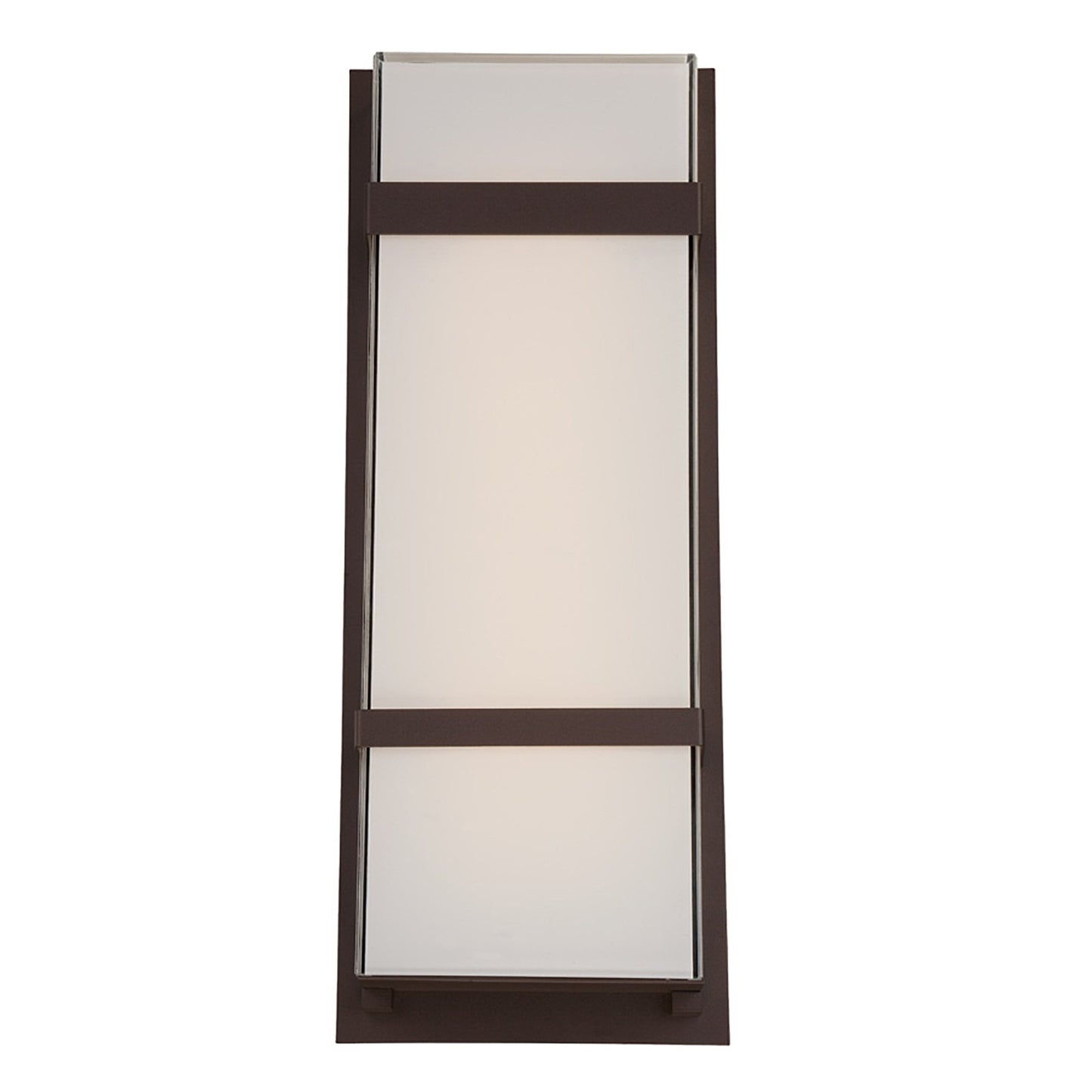 Phantom Outdoor LED Wall Light in Large/Bronze.
