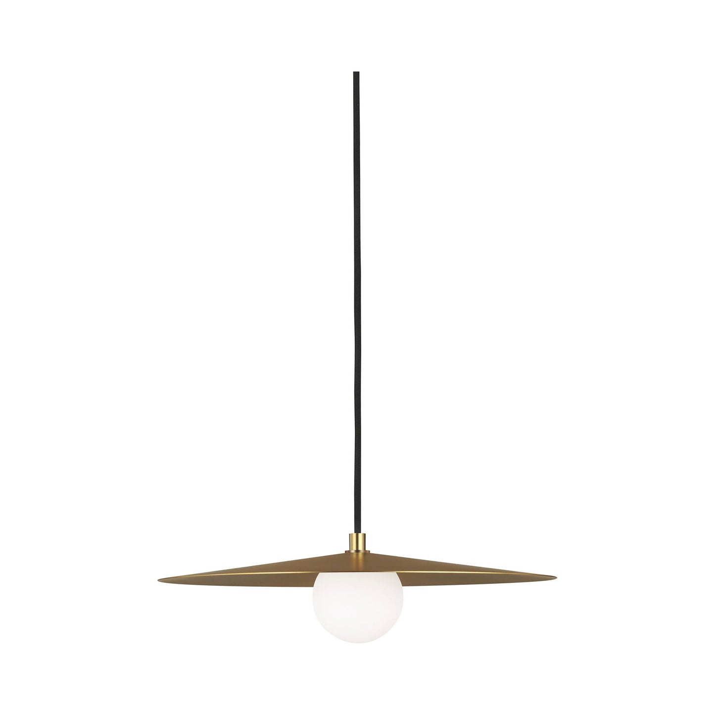 Pirlo Pendant Light in Aged Brass.