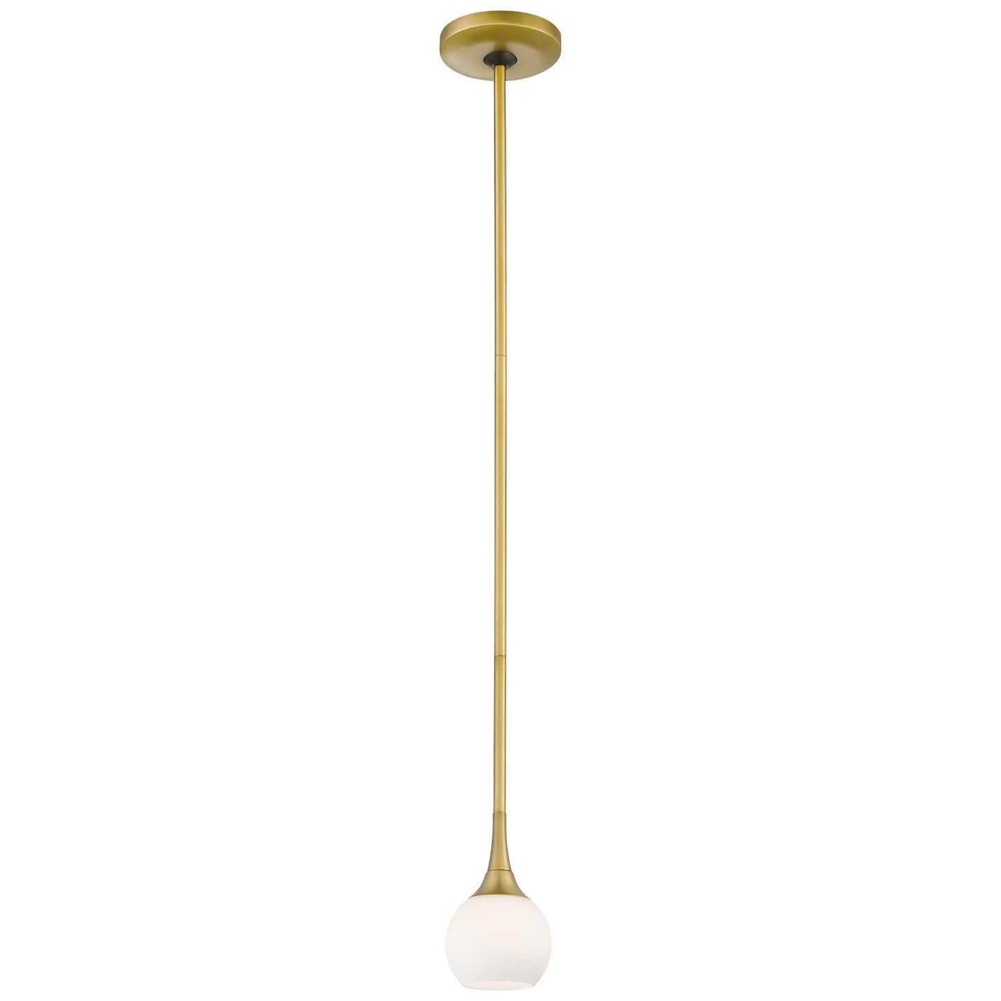 Pontil Mini Pendant Light in Honey Gold.