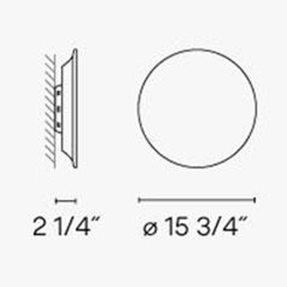 Puck 5471 Wall Sconce - line drawing.
