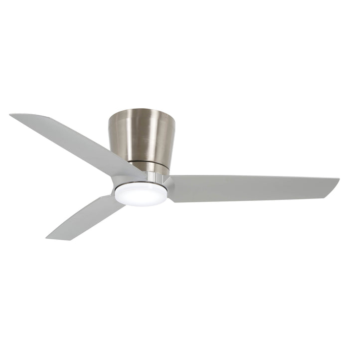 Pure LED Ceiling Fan in Brushed Nickel / Silver.