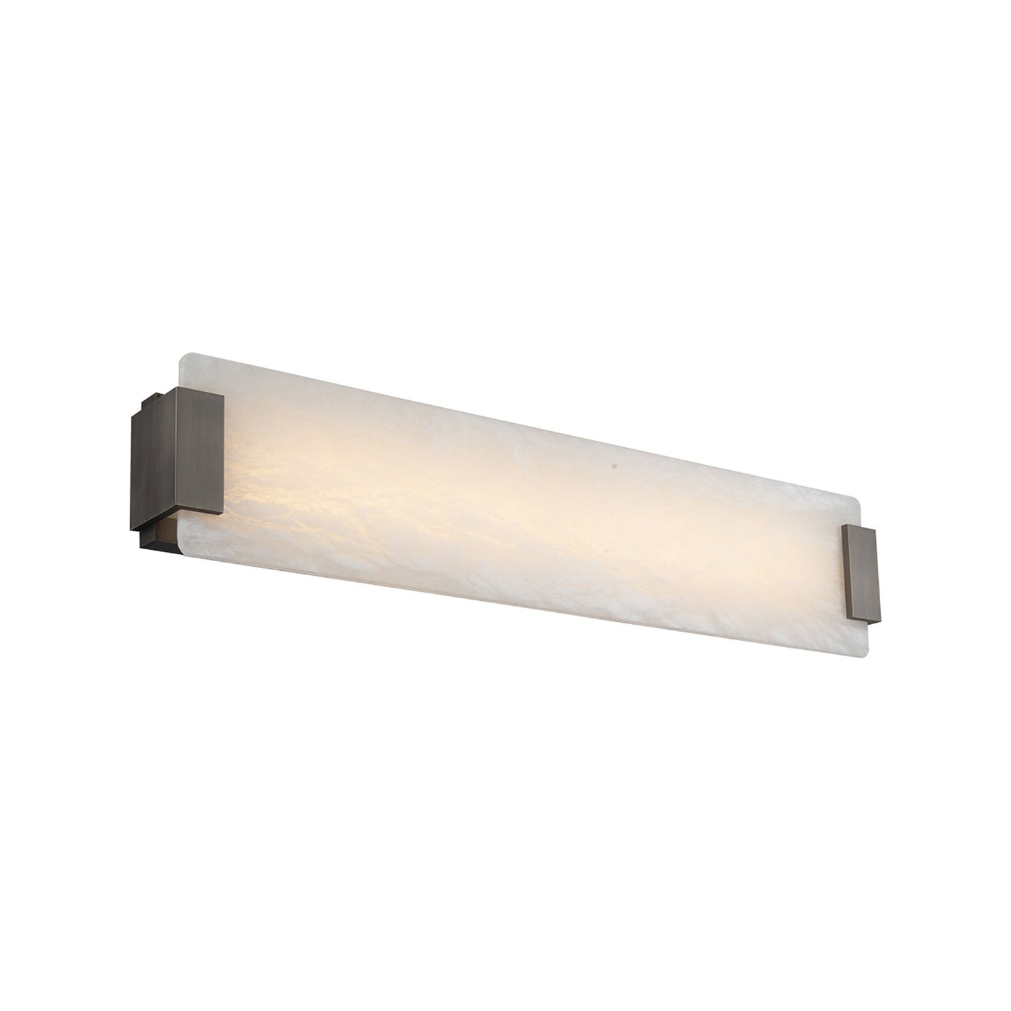 Quarry LED Bath Vanity Light in Medium/Brushed Nickel.