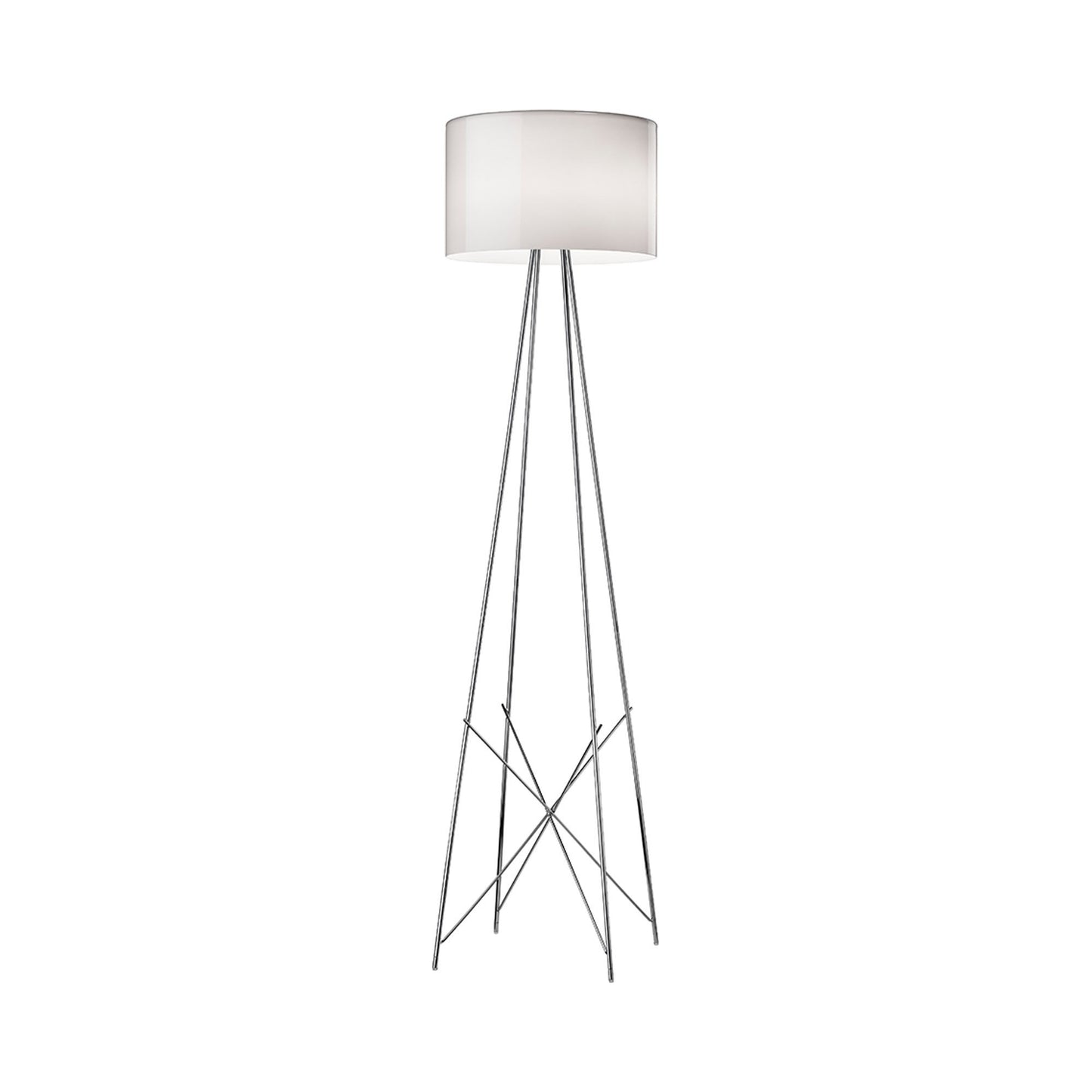 Ray F Floor Lamp Grey Glass.