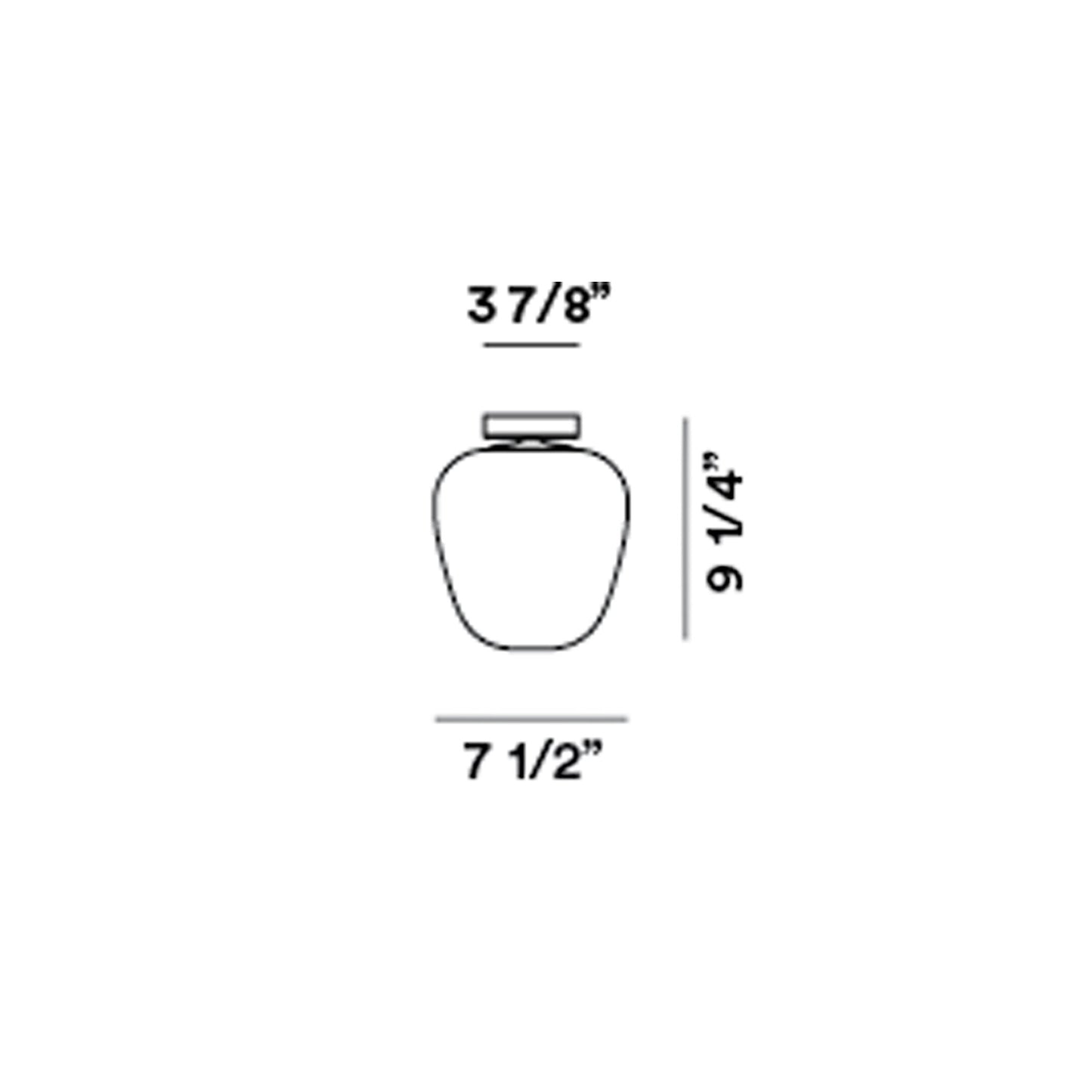 Rituals 3 Ceiling Light - line drawing.