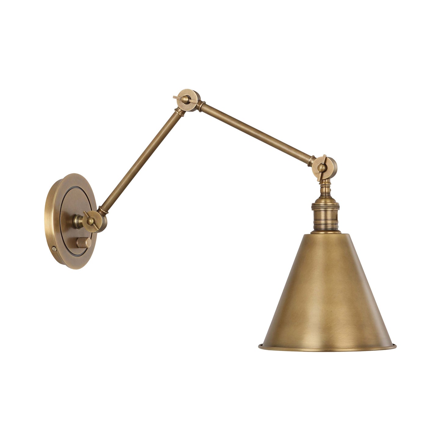 Alloy Wall Light in Warm Brass (Metal).