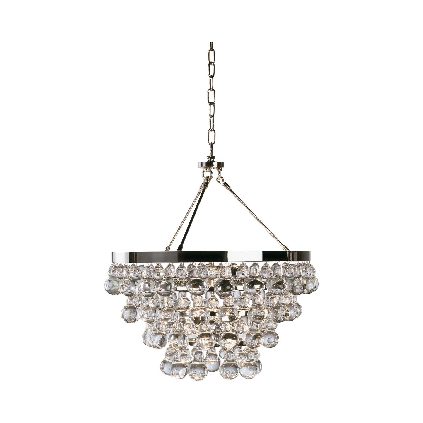 Bling Chandelier in Polished Nickel.