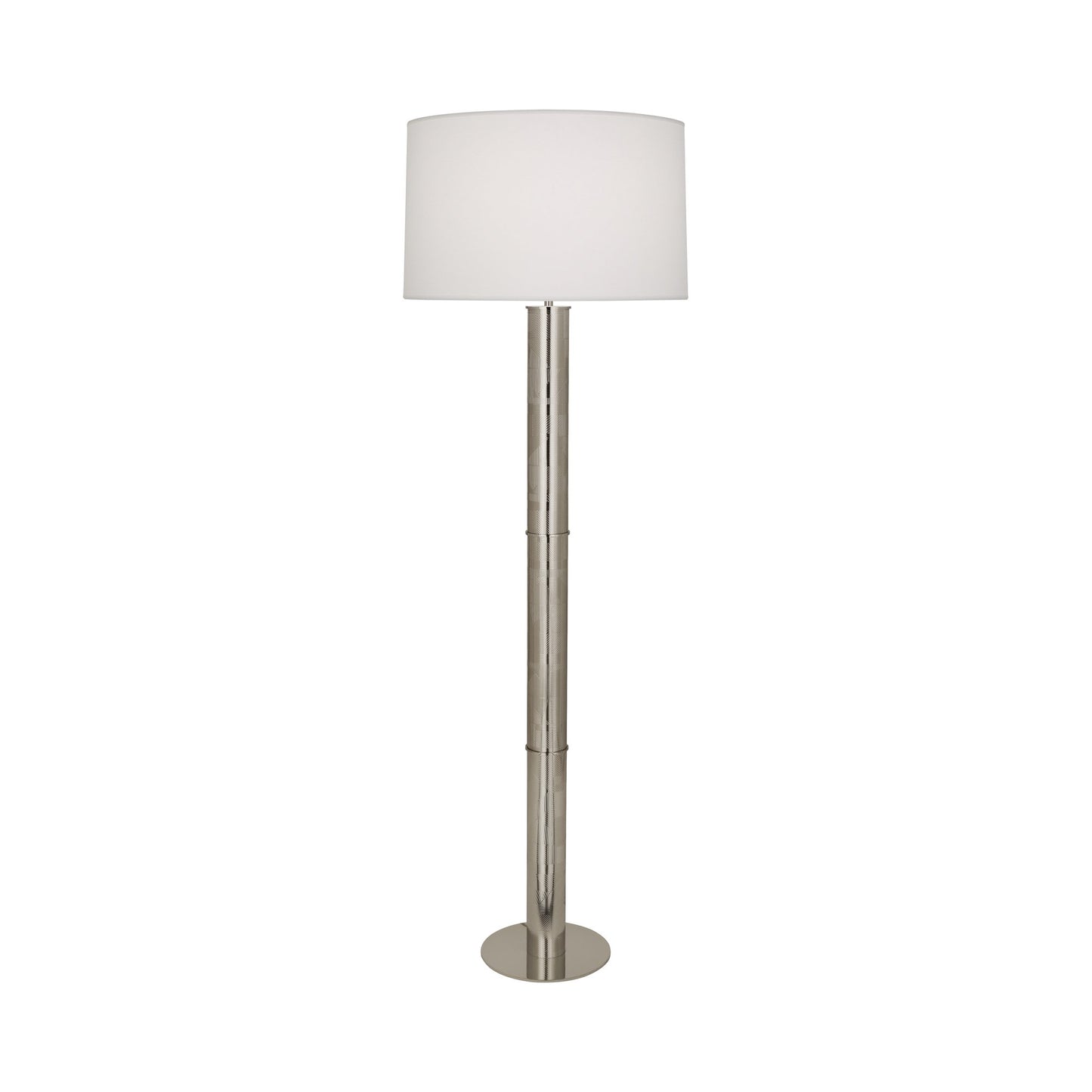 Brut Floor Lamp in Polished Nickel.