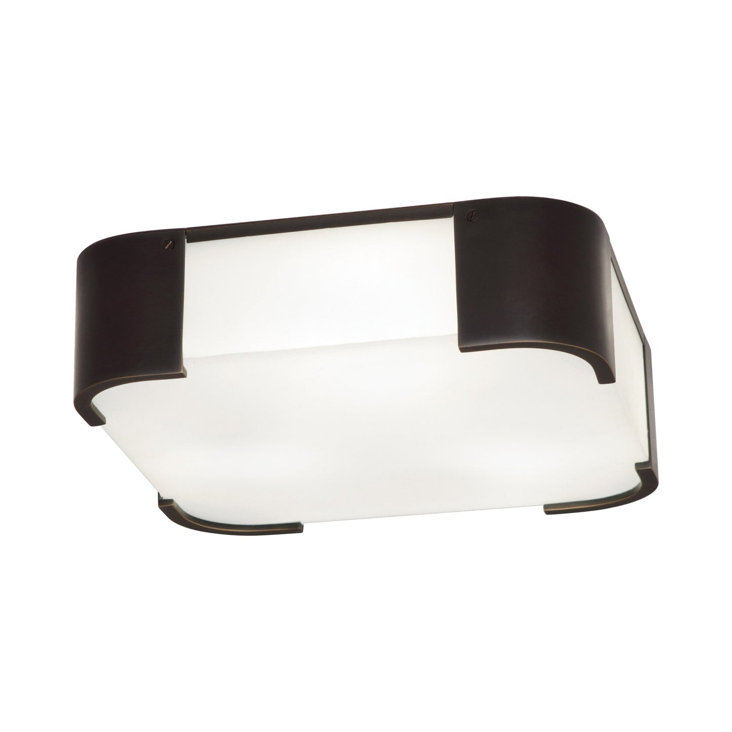 Bryce Flush Mount Ceiling Light in Deep Patina Bronze.