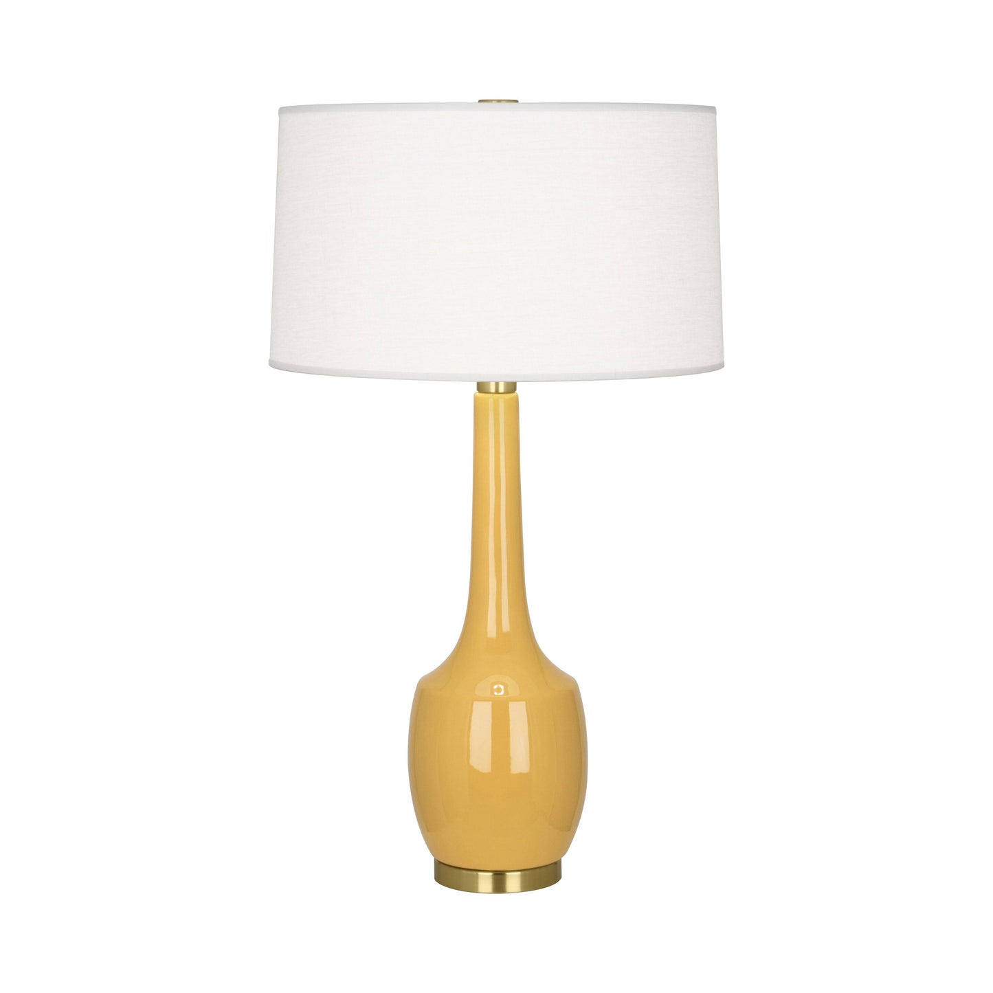 Delilah Table Lamp in Sunset Yellow.