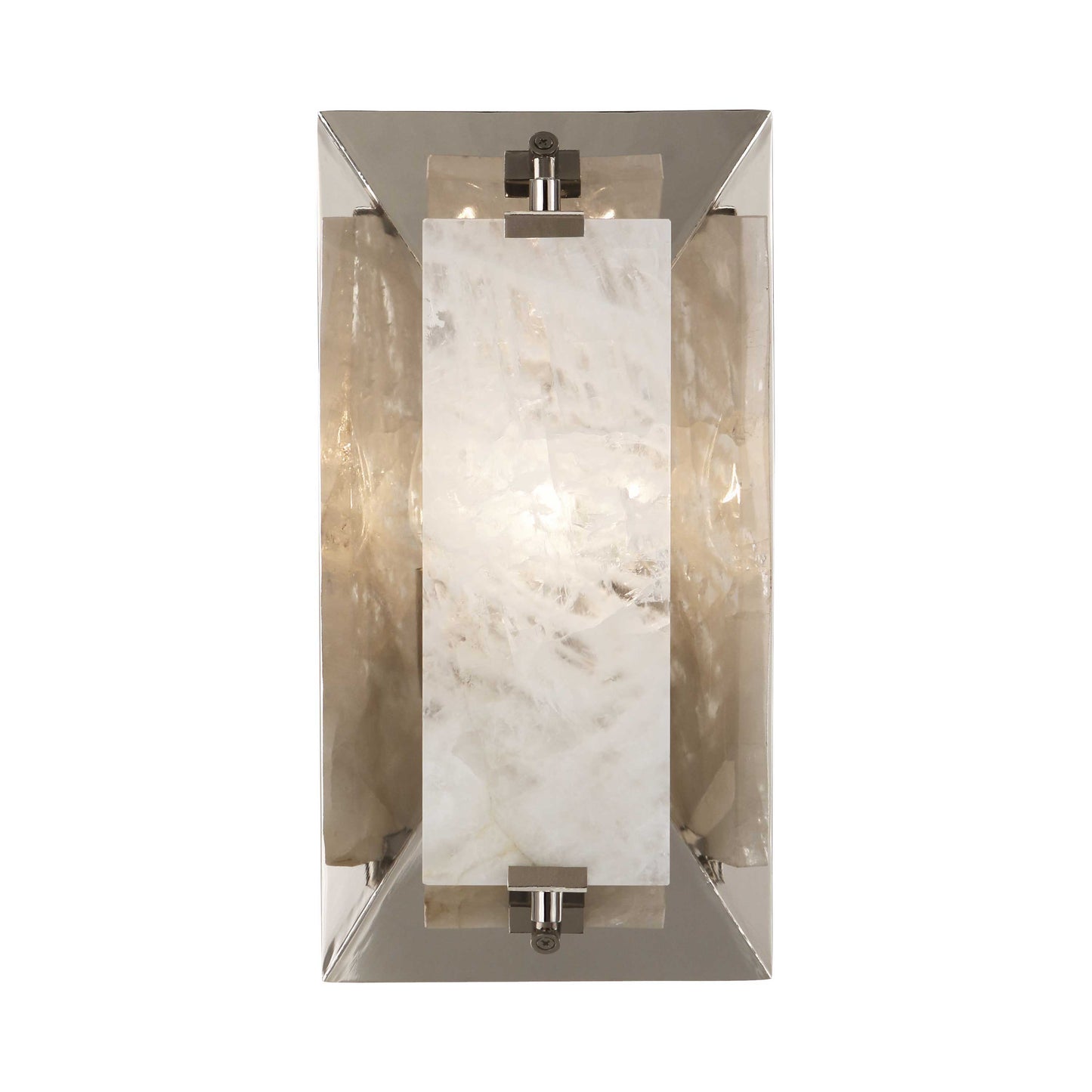 Gemma Wall Light in Polished Nickel.