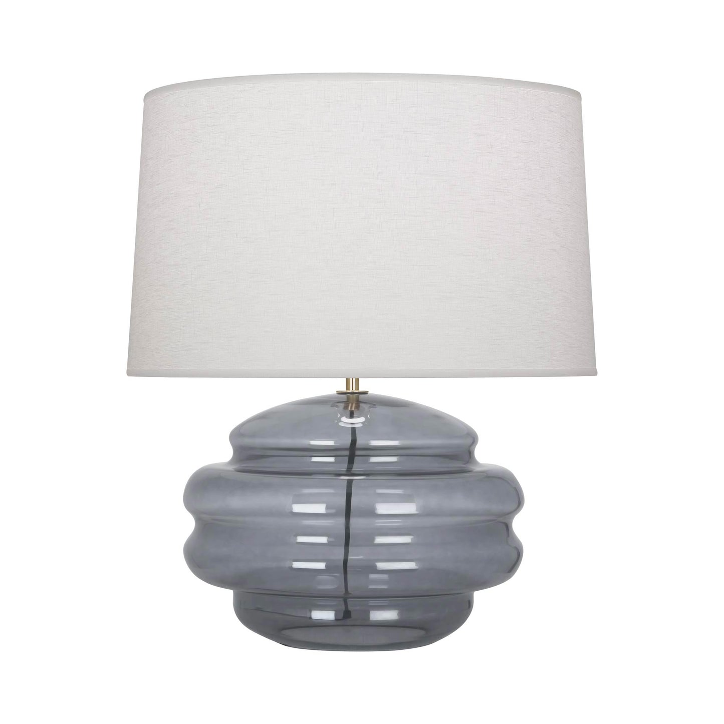 Horizon Accent Lamp in Smoke Gray Glass (Large).