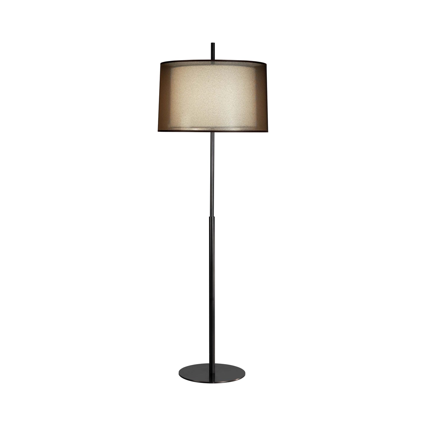 Saturnia Floor Lamp in Deep Patina Bronze.