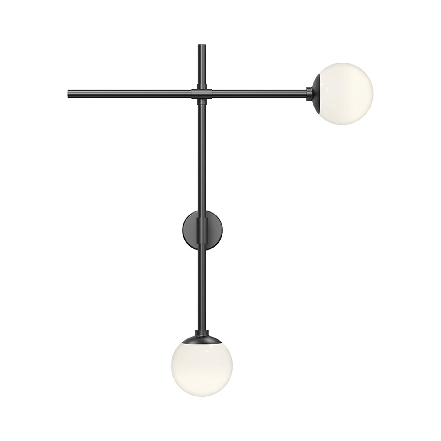 Sabon™ Double LED Wall Light in Satin Black.