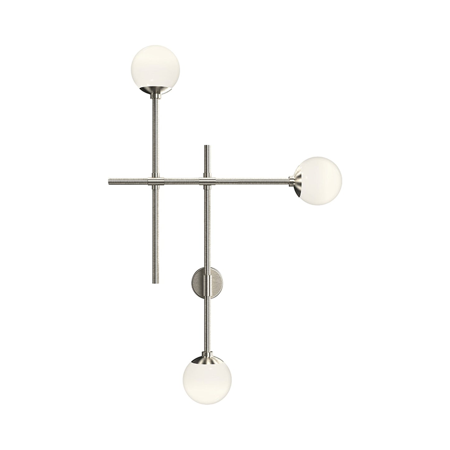 Sabon™ Triple LED Wall Light in Satin Nickel.