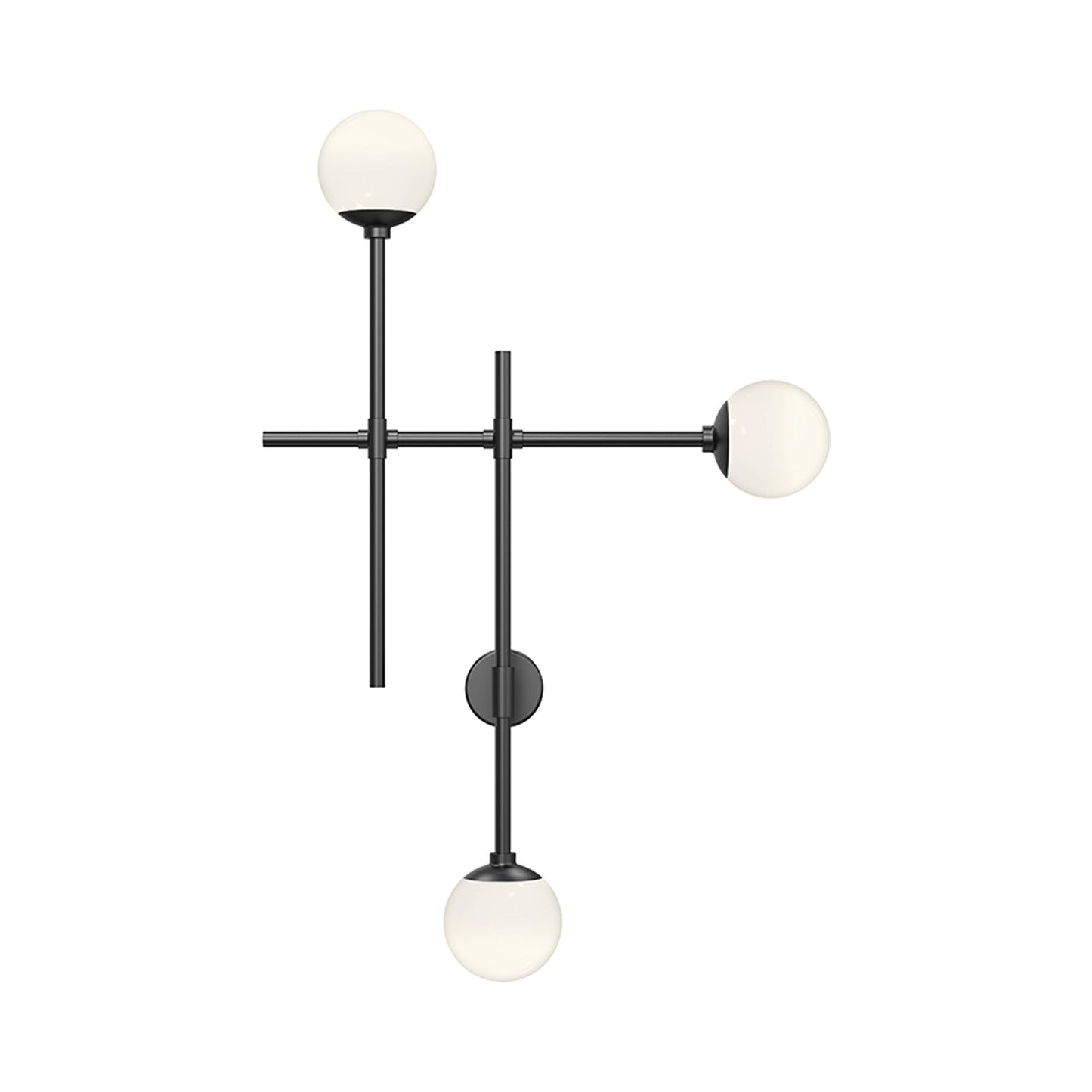 Sabon™ Triple LED Wall Light in Satin Black.