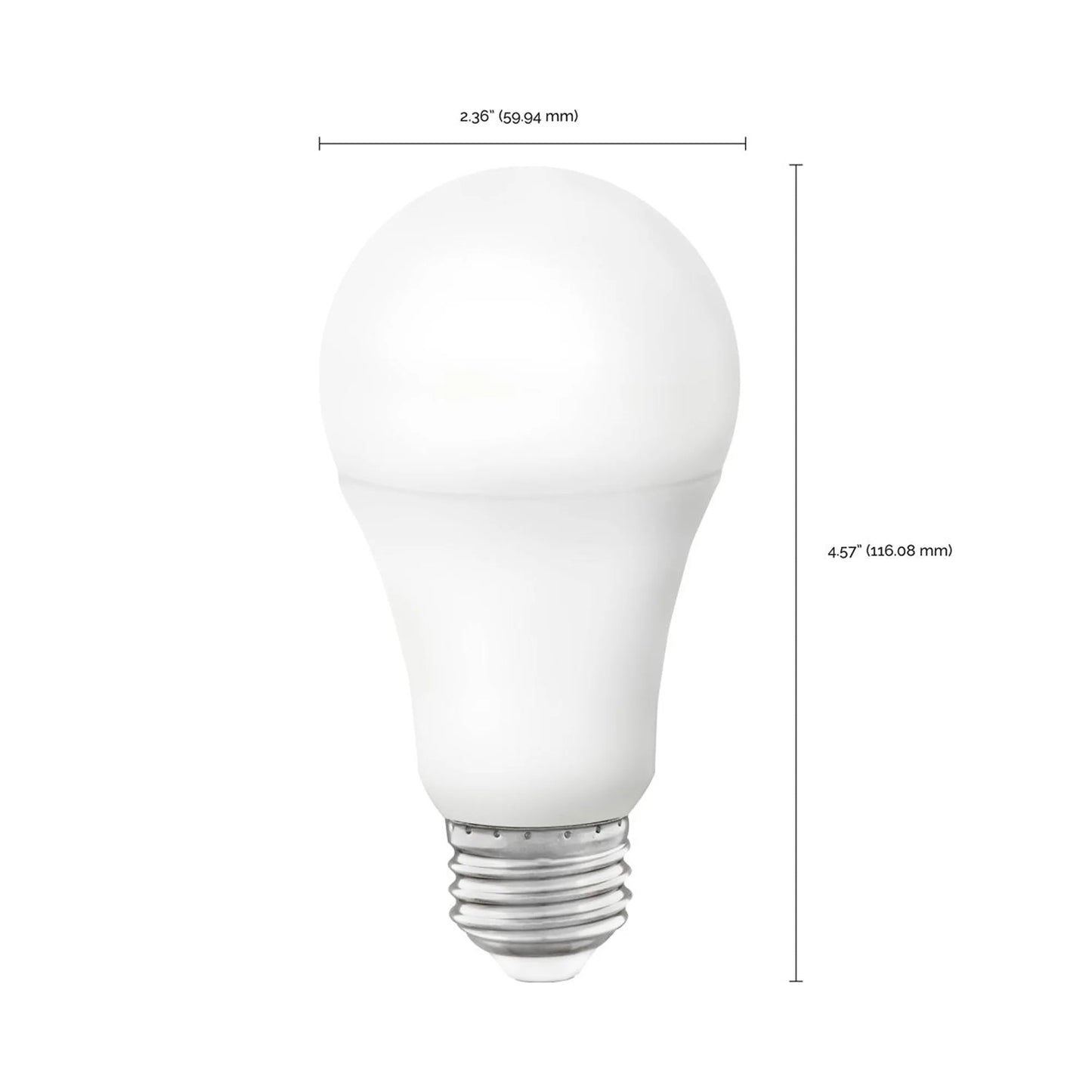 Starfish S11254 - 10 Watt A19 Wifi Smart LED Color-Changing Light Bulb - line drawing.