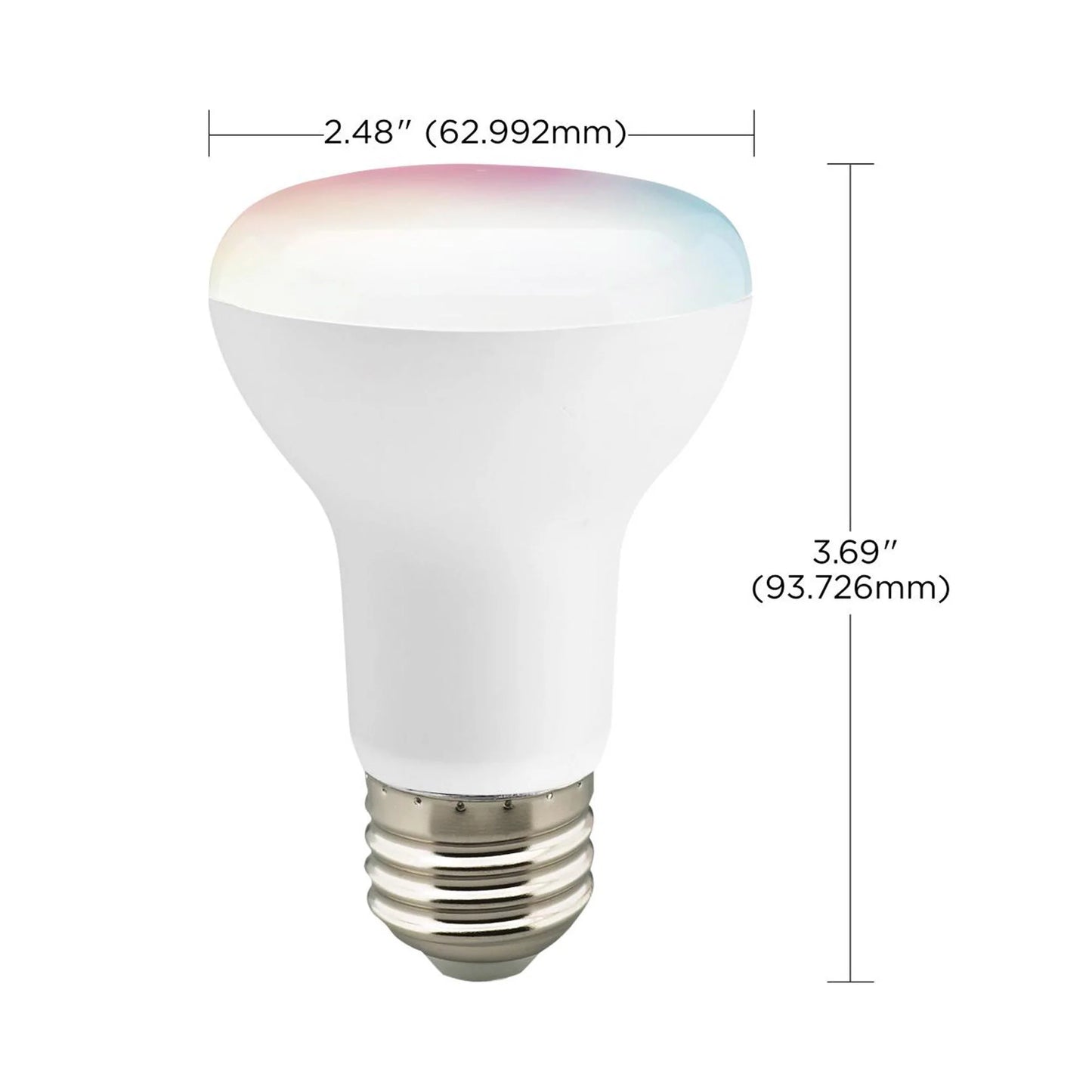 Starfish S11283 - 6 Watts R20 Wifi Smart LED Color-Changing Light Bulb - line drawing.