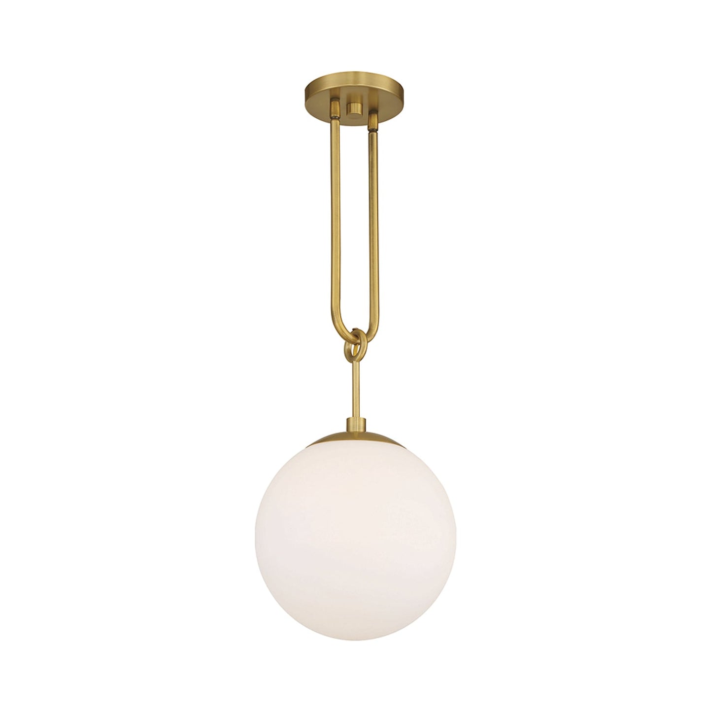 Becker Pendant Light in Warm Brass.