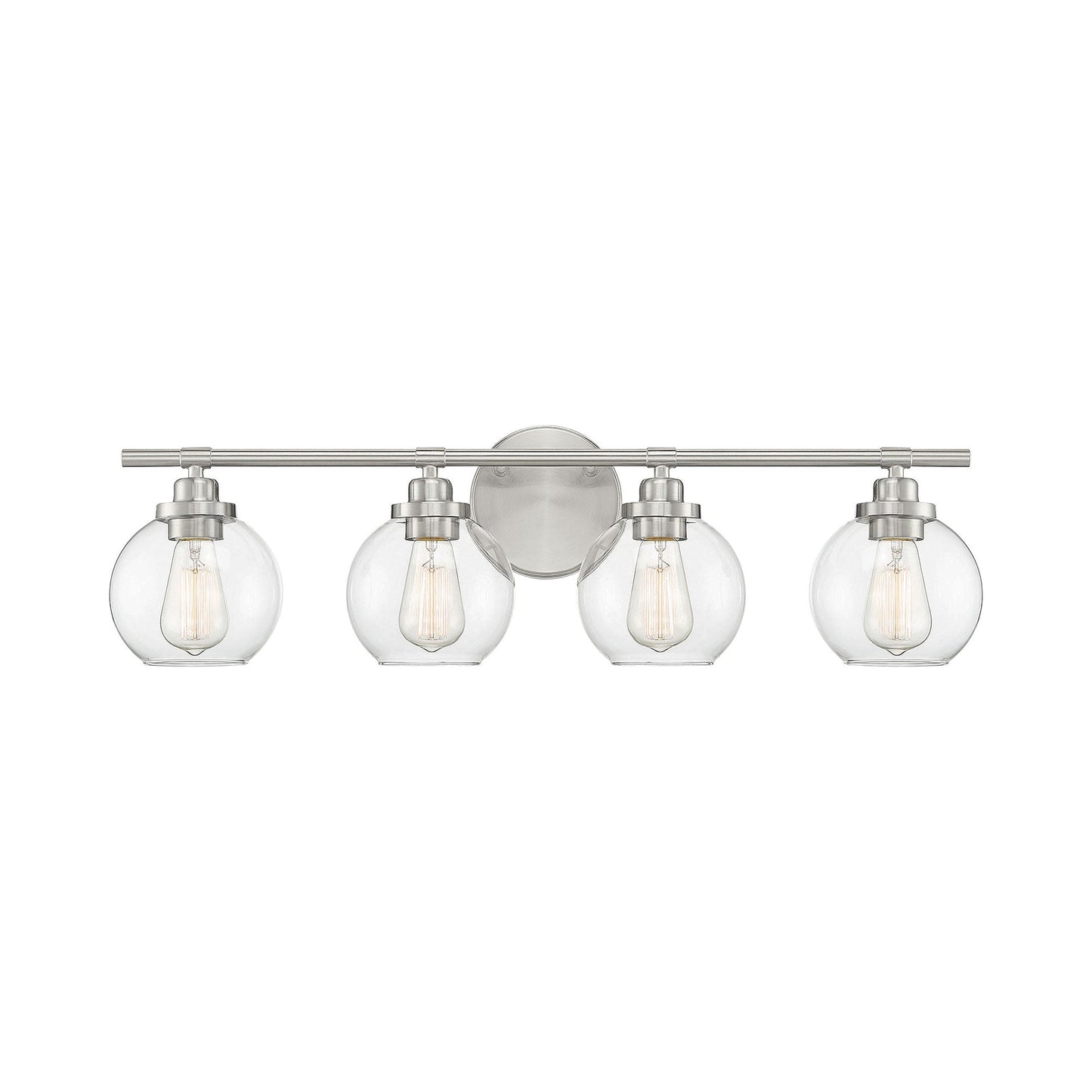 Carson Vanity Wall Light in Satin Nickel (4-Light).