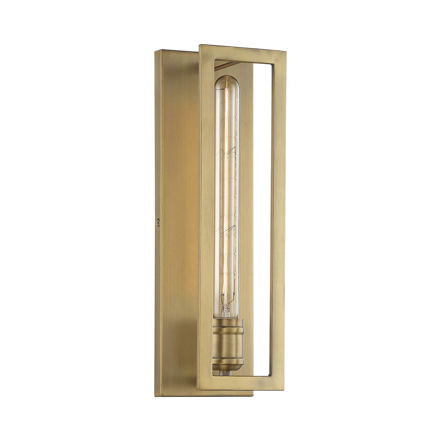 Clifton Wall Light in Warm Brass.