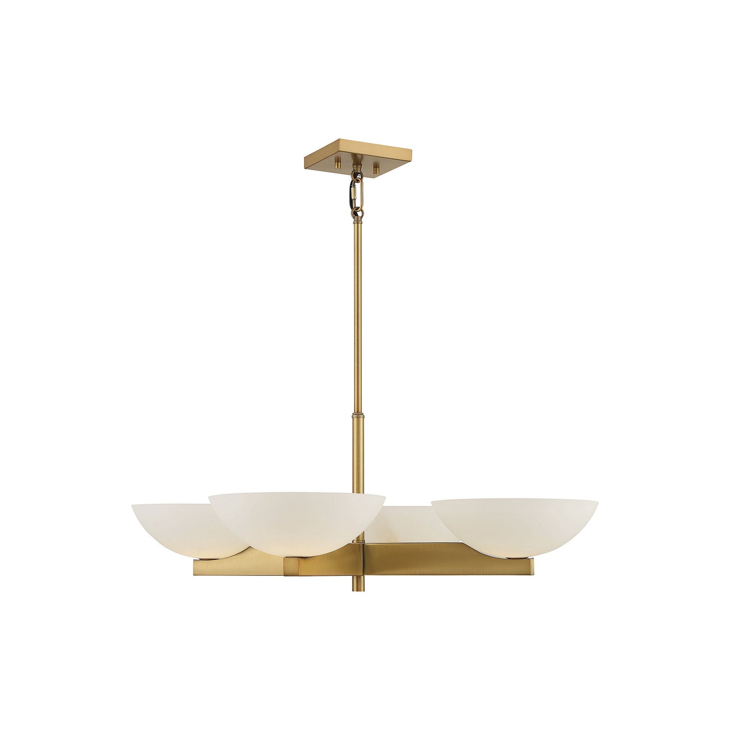 Fallon Chandelier in Warm Brass.