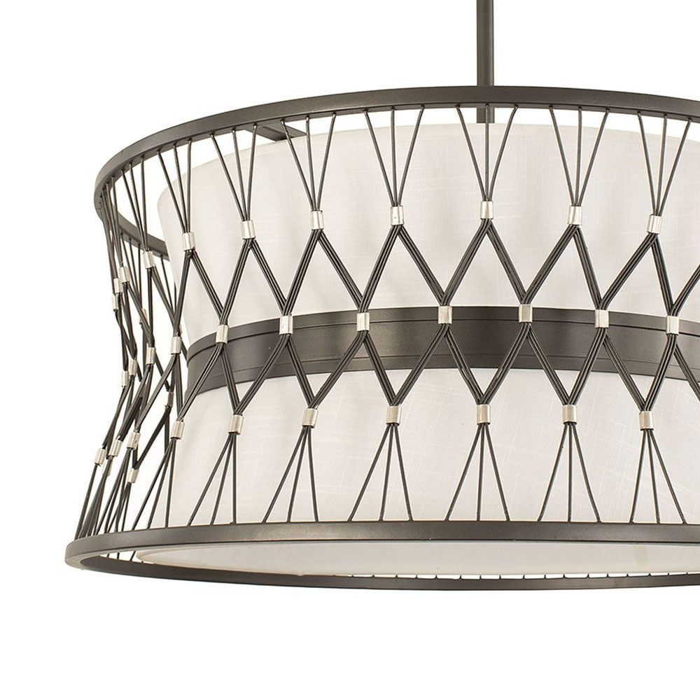 Joliet Drum Pendant Light in Detail.