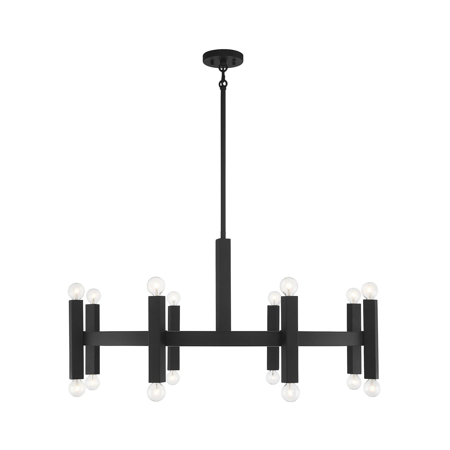 Meridian M100103 Chandelier in Matte Black.