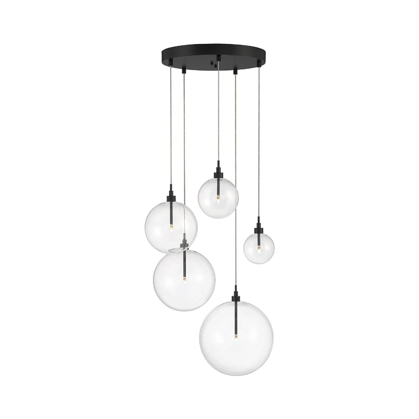 Meridian M10099 Multi Light Pendant Light in Oil Rubbed Bronze.